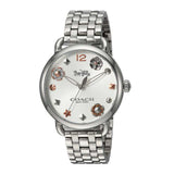 Coach Delancey White Dial Stainless Steel Watch For Women - 14502810