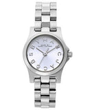 Marc Jacobs Henry Dinky White Dial Silver Stainless Steel Strap Watch for Women - MBM3198