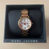 Marc Jacobs Classic White Dial Rose Gold Steel Strap Watch for Women - MJ3582