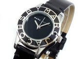 Marc Jacobs Blade Black Dial Black Leather Strap Watch for Women - MBM1082