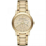Burberry The City Gold Dial Gold Stainless Steel Strap Watch for Women - BU9753