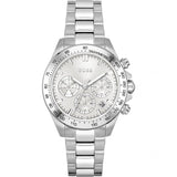 Hugo Boss Novia Chronograph Silver Dial Silver Steel Strap Watch for Women - 1502616