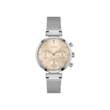 Hugo Boss Flawless Pink Dial Silver Mesh Bracelet Watch for Women - 1502625