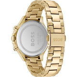 Hugo Boss Hera White Dial Gold Steel Strap Watch for Women - 1502628