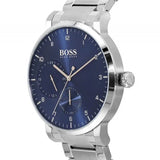 Hugo Boss Oxygen Chronograph Blue Dial Silver Steel Strap Watch for Men - 1513597