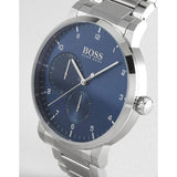 Hugo Boss Oxygen Chronograph Blue Dial Silver Steel Strap Watch for Men - 1513597