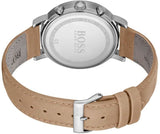 Hugo Boss Spirit Grey Dial Brown Leather Strap Watch for Men - 1513691