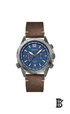 Hugo Boss Nomad Blue Dial Brown Leather Strap Watch for Men - 1513773