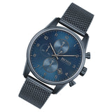 Hugo Boss Skyamaster Chronograph Blue Dial Blue Mesh Bracelet Watch for Men - 1513836