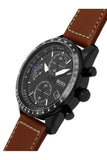 Hugo Boss Pilot Black Dial Brown Leather Strap Watch for Men - 1513851