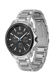 Hugo Boss Montre Distinct Black Dial Silver Steel Strap Watch for Men - 1513857