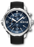 IWC Aquatimer Automatic Chronograph 44mm Blue Dial Black Rubber Strap Watch for Men - IW376805