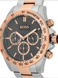 Hugo Boss Ikon Grey Dial Two Tone Steel Strap Watch for Men - 1513339