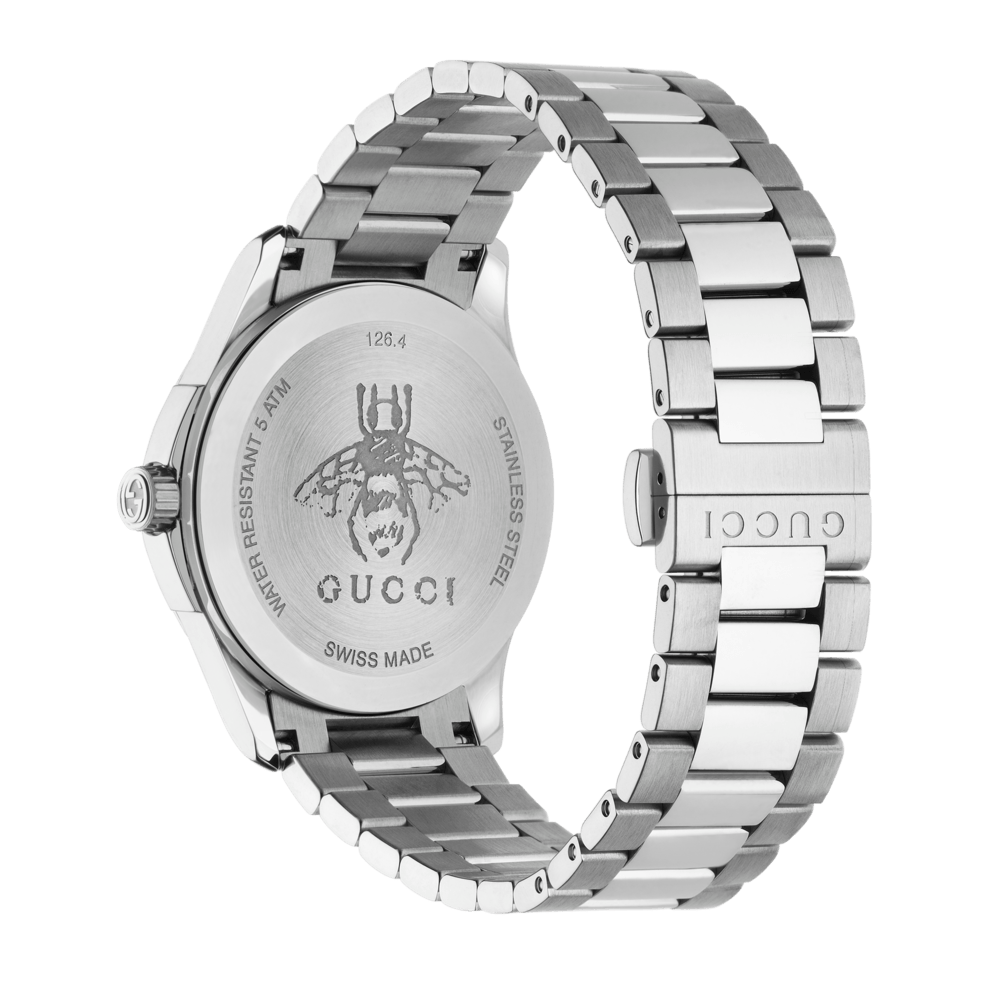 Gucci G Timeless Silver Dial Silver Steel Strap Watch For Women