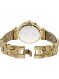 Guess Soho Champagne Dial Stainless Steel Mesh Bracelet Watch For Women - W0638L2