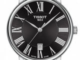 Tissot Carson Premium Black Dial Silver Steel Strap Watch For Men - T122.410.11.053.00