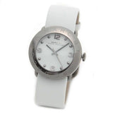 Marc Jacobs Blade White Dial White Leather Strap Watch for Women - MBM1223