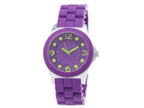 Marc Jacobs Pelly Purple Dial Purple Silicone Strap Watch for Women - MBM2505