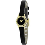 Marc Jacobs Blade Black Dial Black Leather Strap Watch for Women - MBM1345