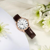 Tissot T Classic Carson Premium White Dial Brown Leather Strap Watch for Women - T122.207.36.033.00