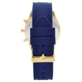 Guess Catalina Blue Gold Tone Blue Silicone Strap Watch For Women - W0562L2