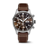 IWC Pilot's Watch Chronograph Edition Brown Dial Brown Leather Strap Watch for Men - IW377713