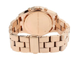 Marc Jacobs Henry Chronograph Rose Gold Dial Stainless Steel Strap Watch for Women - MBM3118