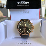 Tissot Seastar 1000 Chronograph Quartz Black Dial Black Rubber Strap Watch For Men - T120.417.37.051.00