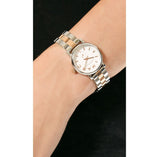 Marc Jacobs Baker White Dial Two Tone Stainless Steel Strap Watch for Women - MBM3331