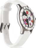 Marc Jacobs Miss Marc White Flower Dial White Silicone Strap Watch for Women - MBM5513