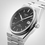 Tissot PRX Powermatic 80 Black Dial Silver Steel Strap Watch for Men - T137.407.11.051.00