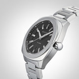 Gucci GG2570 Black Dial Silver Steel Strap Watch For Men - YA142301