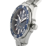 Tag Heuer Aquaracer Blue Dial Quartz Silver Steel Strap Watch for Men - WAY111C.BA0928