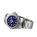 Breitling Avenger Automatic 43mm Blue Dial Silver Steel Strap Watch for Men - A17318101C1A1