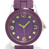 Marc Jacobs Pelly Purple Dial Purple Silicone Strap Watch for Women - MBM2505