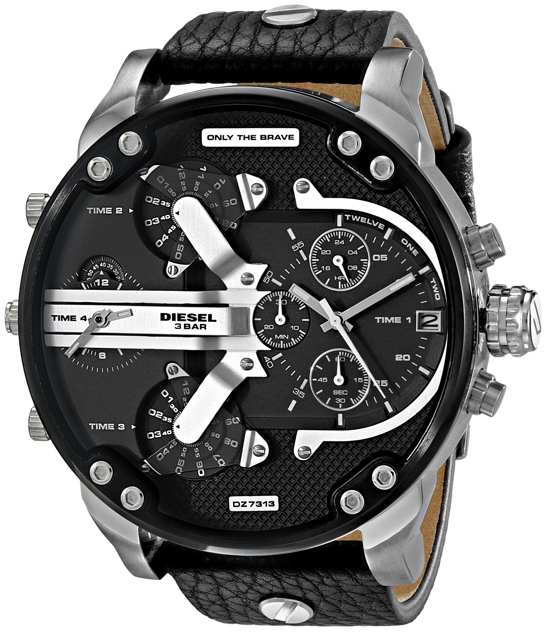 DIESEL Mr. Daddy 2.0 Gold Black Dial Original Chrono Quartz