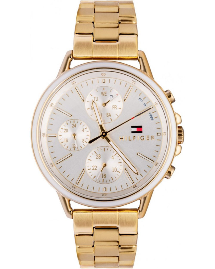 Tommy Hilfiger White Stainless Strap Watch for Women