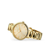 Hugo Boss Signature Gold Dial Gold Steel Strap Watch for Women - 1502541