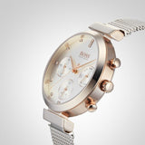 Hugo Boss Flawless Silver Dial Silver Mesh Bracelet Watch for Women -1502551