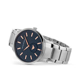 Emporio Armani Renato Blue Dial Silver Steel Strap Watch For Men - AR11137