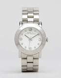 Marc Jacobs Amy White Dial Silver Stainless Steel Strap Watch for Women - MBM3054