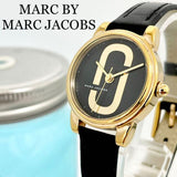 Marc Jacobs Corie Black Dial Black Leather Strap Watch for Women - MJ1580