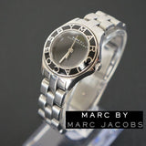 Marc Jacobs Blade Black Dial Silver Stainless Steel Strap Watch for Women - MBM3059