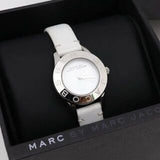 Marc Jacobs Mini Blade White Dial White Leather Strap Watch for Women - MBM1206