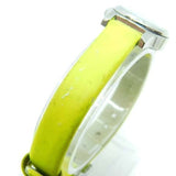 Marc Jacobs Henry White Dial Neon Yellow Rubber Watch for Women - MBM1235