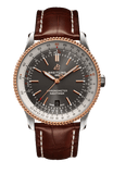 Breitling Navitimer 1 Automatic 41mm Black Dial Brown Leather Strap Mens Watch - U17326211M1P1