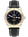 Breitling Superocean Heritage 42mm Black Dial Black Leather Men's Watch - U1732112-B