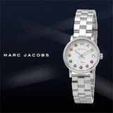 Marc Jacobs Baker Dexter White Dial SIlver Stainless Steel Strap Watch for Women - MBM3423