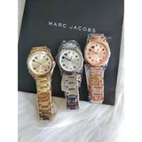 Marc Jacobs Mandy Gold Dial Gold Steel Strap Watch for Women - MJ3549