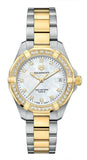 Tag Heuer Aquaracer Quartz 32mm Mother of Pearl Dial Two Tone Steel Strap Watch for Women - WBD1323.BB0320